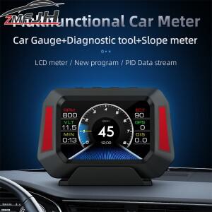 자동차 GPS  OBD 경사계 헤드업 디스플레이 속도계 타코미터 시계 전압 수온 고도 오일 온도 보드 컴퓨터