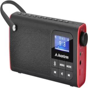 아반트리 SP850 블루투스 스피커 및 SD 카드 MP3 플레이어가 포함된 휴대용 3-in-1 FM 라디오 LED