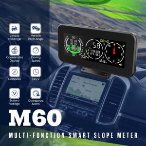 범용 자동차미터 M60 HUD 속도계 GPS 경사 디지털 틸트 오프로드 액세서리