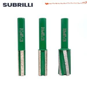 SUBRILLI CNC 다이아몬드 핑거 비트 세그먼트 라우터 휠 D12/16/20MM 드릴링 커팅 연삭 화강암 대리석 콘크