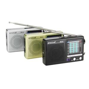 내장 스피커 휴대용 미니 디지털 라디오 SW/AM/FM 실내 실외 비상 사용 배터리 작동식 텔레스코픽 안테나