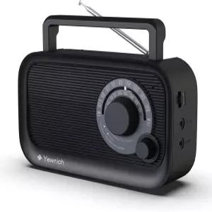 최고의 수신 기능을 갖춘 AM FM 라디오 블루투스 스피커 휴대용 벽에 DSP 플러그 헤드폰 잭으로 배터리