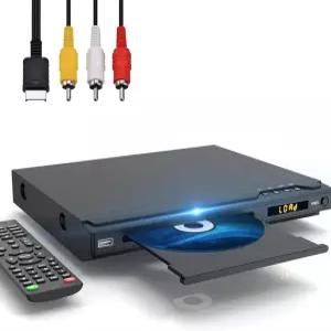 TV용 HDMI DVD 플레이어 RCA 케이블 리모컨 듀얼 마이크 포트 USB 입력 NTSC/PAL 시스템 지원 모든 지역