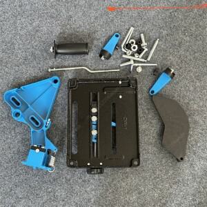 조절 가능한 알루미늄 합금 앵글 그라인더 스탠드 베이스 - 100-150mm 수정된 절단기 브래킷 연삭 도구용