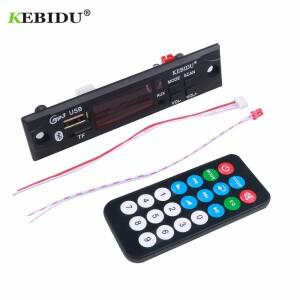DC 12V 블루투스 5.0 무선 MP3 플레이어 WMA 디코더 보드 USB TF FM 라디오 3.5mm AUX 모듈 차량용 키트 음