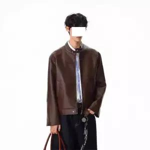 남사친 검정 추동 가죽 재킷 항공 코트 점퍼 차이나 반팔 원픽2