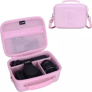 캐논 EOS 레벨 T7 R50 R6 마크 II R100 DSLR SLR 카메라 렌즈 및 삼각대와 호환되는 L LTGEM 하드 케이스