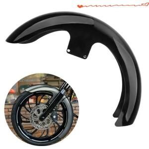 밝은 검정색 오토바이 21 인치Harley Touring Road Electra Glide Street 용 프론트 머드 펜더