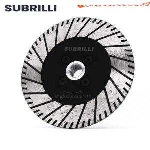 SUBRILLI 다이아몬드 듀얼 커팅 휠 다목적 연삭 디스크 톱날 화강암 콘크리트 대리석 M14 5/8-11