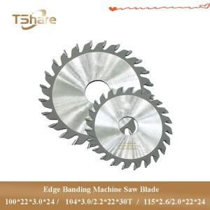 KDT NANXING Edge Banding Machine 100mm 용 2PCS 목공 톱 블레이드 엔드 트리밍