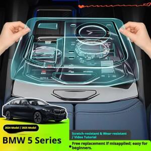 BMW 5 시리즈 실내 전체 보호 세트 내비게이션 화면 콘솔 및 모든 대시보드 트림용 프리미엄 TPU 필름