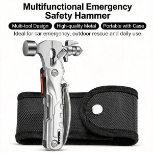 캠핑 해머 플라이어, 목공용 스테인리스 스틸 네일러 발톱이 있는 야외 비상 도구