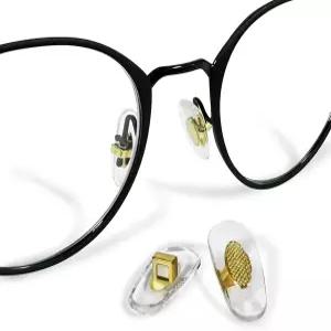 모델 RB3526 및 기타 안경 선글라스 수리 키트 코 패드(골드)의 4쌍 소프트 실리콘 교체용 4mm