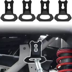 SAUTVS 캔암 매버릭 X3용 브래킷 다운 X3 MAX RS RR 207 액세서리용 블랙 스틸 앵커 패스트 4PCS