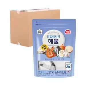 [텐바이텐]사조해표 한알레시피 해물 80g 20입 (박스)