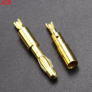 4개입  4mm 플러그 금도금 음악 스피커 케이블 와이어핀 바나나 커넥터