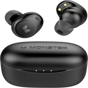 Monster 에어링크 무선 이어버드 300대 달성 블루투스 5.3 인이어 스테레오 헤드폰 크리스탈 클리어 통화용