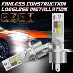 H4 LED 하이 로우 빔 H7 H1 1:1 미니 자동차 헤드라이트 6000K 5900W CSP 12V 24V 전구 DRL 안개등 T10
