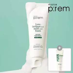 수분보충 [공식]메이크프렘 세이프 미 모이스처 약산성 클렌징폼 250ml 진정 쿨링 트러블피디알엔 클렌징밀