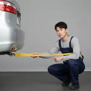 고강도 자동차 견인바 4M 차량용 비상용 로프 견인줄 고리형