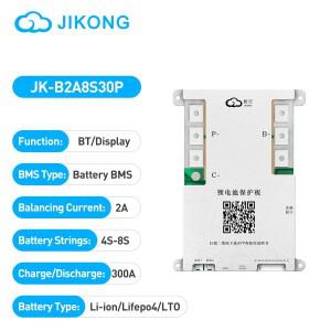 JIKONG JK-B2A8S30P BMS, 리튬 이온, Lifepo4, LTO 배터리, 액티브 밸런스 스마트 300A 전류 2A, 4S, 5S,