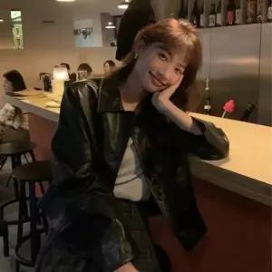 [텐바이텐]레더자켓 BJ-H31N01 가죽자켓 크롭자켓코디 크롭레더자켓 라이더자켓