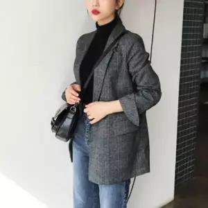 [텐바이텐]모던 체크자켓 마이 가을 정장재킷 오피스룩 자켓