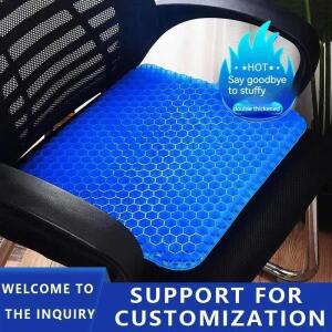 Car Seat Cushion Breathable Cool Gel Pad 범용 Honeycomb Butt Home Office