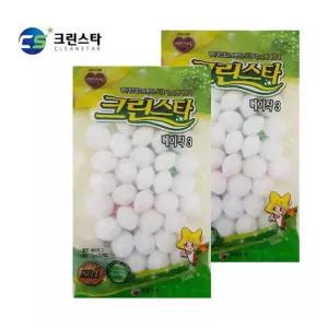 크린스타 향나프탈렌 방충제 베이직3 좀약 2포장 방제 화장실 소변기방제