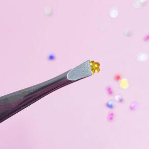 스테인리스 속눈썹 부착 족집게 섬세한 작업 핀셋 손톱 네일아트 집게 2종