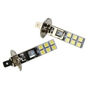 H1 LED 헤드라이트 전구 6000K 슈퍼 화이트 12V 2pcss 키트 안개 운전 Voiture  CSV