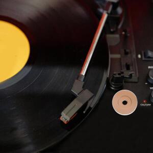 메탈 비닐 레코드 어댑터 45 rpm 7인치 돔형 턴테이블 EP 빅홀 교체용  톤암 소음 감소