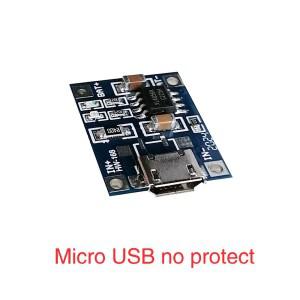 5V 1A TP4056 충전 모듈 배터리 보드 보호  포함 18650 BMS C타입 마이크로USB