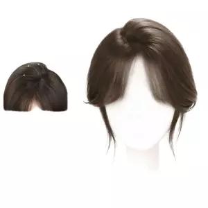 여성 볼륨 앞머리 헤어피스 클립형 가발 자연스러운 붙임머리 부분가발 똑딱이 헤어 피스