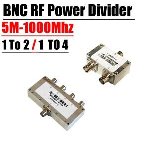BNC RF 전력 분배기, 1-2/4 결합기 UHF SDR LORA 햄 라디오 868m, 900m, 5M-1000Mhz