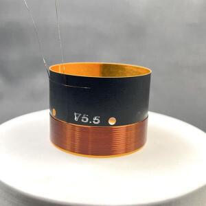 1pcs 75.5mm KSV 8 옴 우퍼 베이스 라우드스피커 스피커 보이스 코일 - 2 레이어 권선 유리 섬유