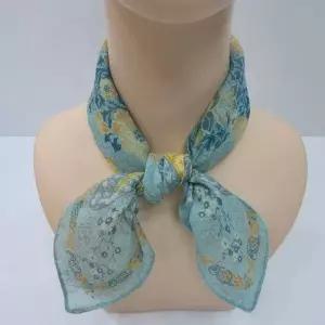 [애슬릿] 사각 스카프 여성 미니 쁘띠 여름 린넨 목 머플러