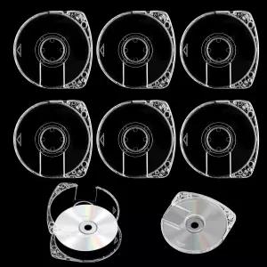 UMD 교체용 6Pcs DVD CD 케이스 5mm 더블 클리어 게임 디스크 보관 PSP 1000 2000 3000용 쉘