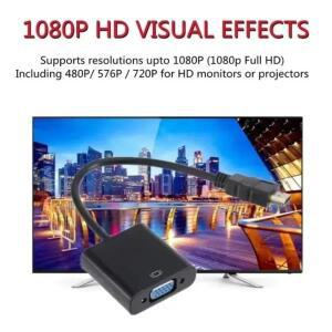 1080P HDMI-VGA 어댑터 호환 PS4 호환 PC PC 노트북 TV 프로젝터 디스플레이 HDTV 용 디지털-아날로그 변