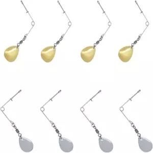 콜로라도 니켈 블레이드 윌로우 장착된 20pcs 낚시 스피너베이트 미끼 교체 액세서리 제작