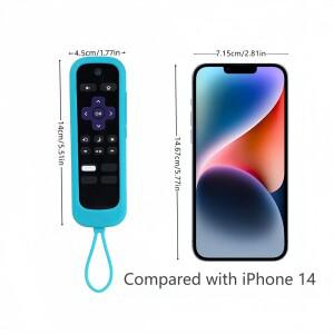 Roku TV Remote/Roku Simple Voice Remote헤드폰 잭 없음용 실리콘 야광 리모컨 커버