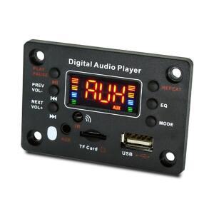 무선 BT 5.0 12V MP3 WMA 오디오 플레이어 리모컨 포함 디코드 보드 TF USB AUX FM 라디오 지원