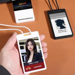 접이식 배지 릴 실리콘 랜야드 카드홀더 명찰 라운드 로프 직원 ID 케이스 간호사용 액세서리