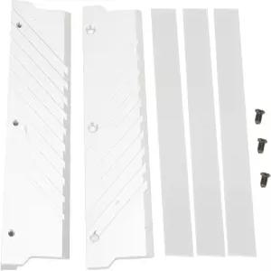 Vikye DDR5 방열판 효율적인 메모리 RAM 쿨러 쉬운 설치 빠른 열전도 MEO PMOAB G(실버)용 알루미늄