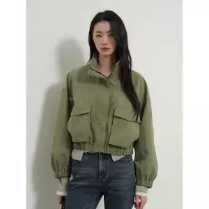 GENERALIDEA 빅포켓 세미 크롭 자켓 [KHAKI] / GF1LJP509