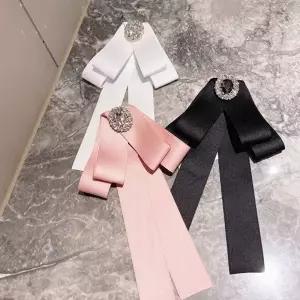 TBZ 리본 브로치 여자 큐빅 넥타이(3color) 교복 학생복