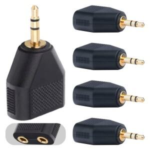 2/4/8Pcs 3.5mm 스테레오 여성 잭 플러그 소켓 Y 자형 변환기 어댑터 오디오 분배기 3Way 커넥터