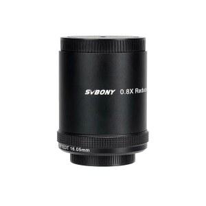 SVBONY SV209 필드 평탄화기, 0.8배 초점 망원경용 굴절 망원경 SV550 시야를 액세서리 보정하는 APO 감속기, 122mm 곡률과 더 넓은