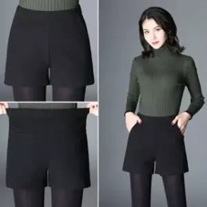 키밍 A라인 하이웨스트 겨울가을 모직반바지