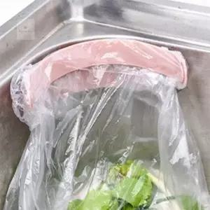 ( )흡착식 비닐봉투 거치대 주방비닐봉지걸이 쓰레기봉투거치대 비닐봉투거치대소형
